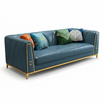 Chesterfield Sofa Couch Three-seater Upholstered Couch 3-seater Couches Upholstery Leather