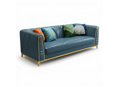 Chesterfield Sofa Couch Three-seater Upholstered Couch 3-seater Couches Upholstery Leather