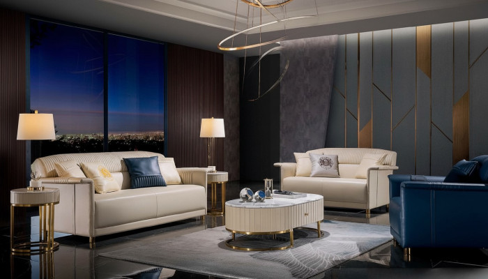 Living Room Designer Sofa Sofa Set 3+2+1 Seater Leather Sofa Modern