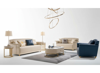 Living Room Designer Sofa Sofa Set 3+2+1 Seater Leather Sofa Modern