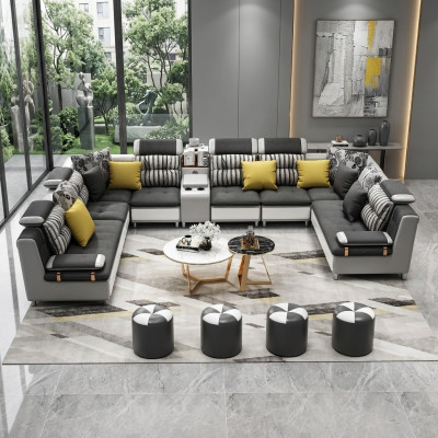 Leather sofa corner sofa U-shape modern sofa leather sofa corner sofa upholstery