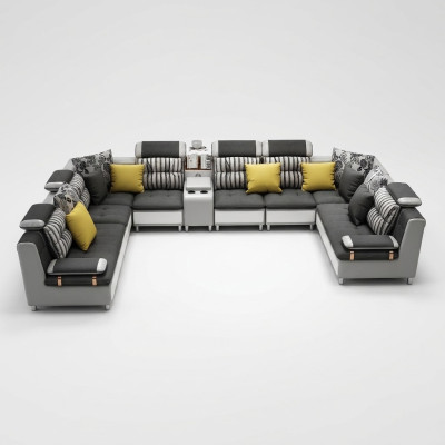 Leather sofa corner sofa U-shape modern sofa leather sofa corner sofa upholstery