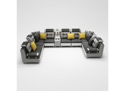 Leather sofa corner sofa U-shape modern sofa leather sofa corner sofa upholstery