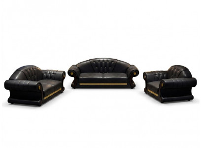 Chesterfield Sofa Set Complete Set Sofa 6-piece Seat Cushion Side Table Table