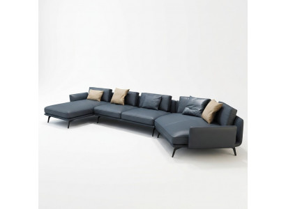 Italian furniture living room corner sofa couch upholstery luxury sofa corner suite