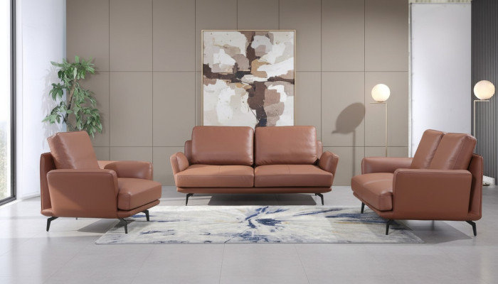 Living room upholstered furniture leather sofa sofa set 3+2+1 seater modern sofa couch