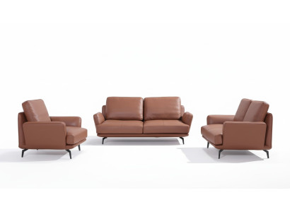 Living room upholstered furniture leather sofa sofa set 3+2+1 seater modern sofa couch