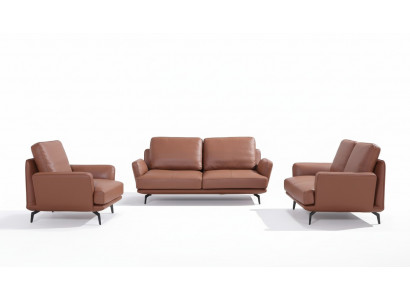 Living room upholstered furniture leather sofa sofa set 3+2+1 seater modern sofa couch