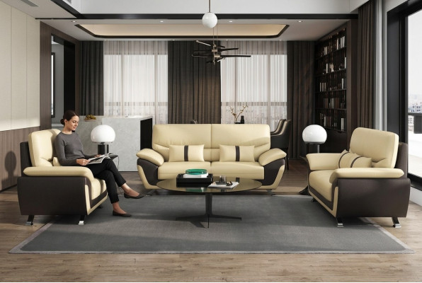 Living room upholstered furniture sofa set 3+2+1 seater modern sofa