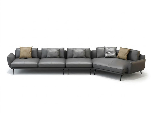 Leather cushion design corner sofa couch sofa L-shaped living landscape living room