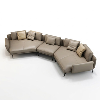 Modern sofa corner sofa U-shaped upholstered furniture living room leather sofa corner sofa