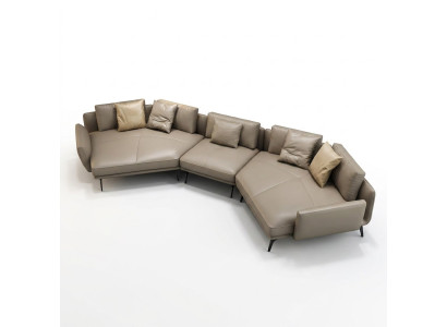Modern sofa corner sofa U-shaped upholstered furniture living room leather sofa corner sofa