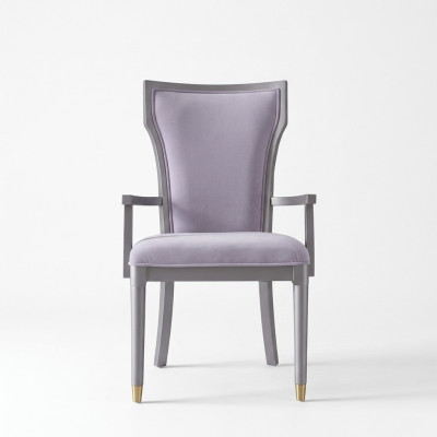 Luxury Design Chair Real Italian Style Furniture Single Seat Wooden Armchair