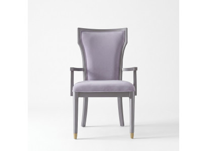 Luxury Design Chair Real Italian Style Furniture Single Seat Wooden Armchair