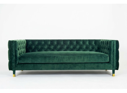 Chesterfield Sofa Living Room Fabric Sofa Couch Upholstery Seating Suite 3-Seater Sofas New