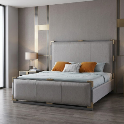 Luxury Designer Bedroom Bed Double Beds Hotel 180x200 Italian