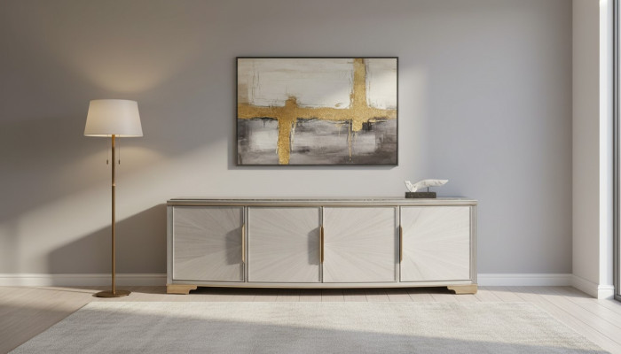 Luxury design sideboard dresser lowboard decorative side cabinet living room