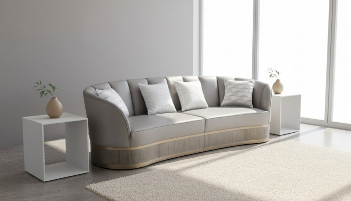 XXL big sofa couch four-seater lounge club sofas 270cm Italian furniture new