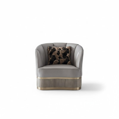 Living room luxury armchair hotel upholstered chairs modern single-seater designer
