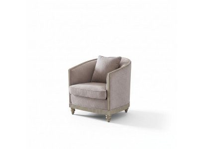 Living room luxury armchair hotel upholstery decor modern single-seater designer grey