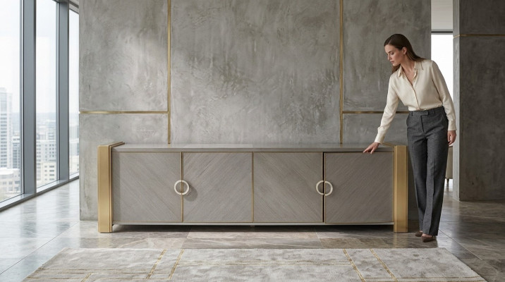 Design dresser cabinet sideboard wood furniture dressers consoles