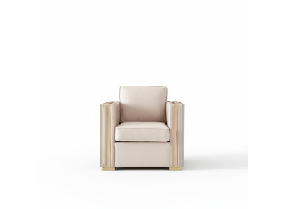 Designer living room furniture armchair single-seater upholstered sofa couch