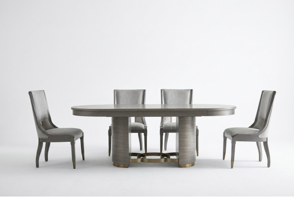 Luxury dining set table with 6 armchairs complete group Dubai style