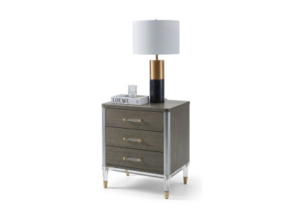 Luxury furniture bedroom nightstand consoles side tables wood hotel