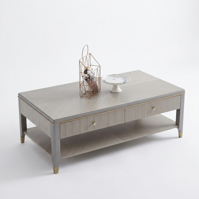 Luxury coffee table wood living room tables high-quality furniture side table