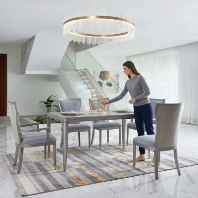 Dining room table, designer luxury furniture, wood tables, 160x90cm, living room
