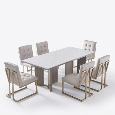 Dining room table designer luxury furniture wood tables 180x90cm living room