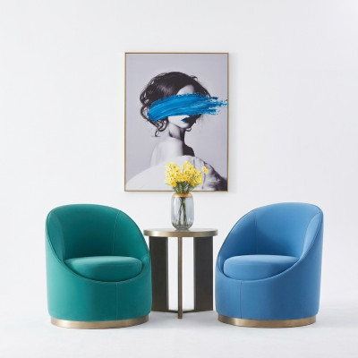 Turkish living room design armchair single-seater upholstered furniture lounge club