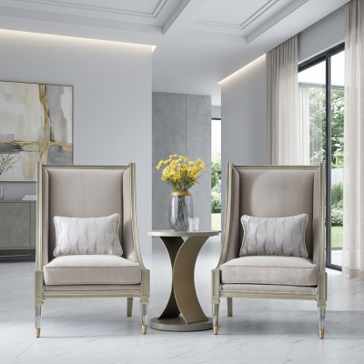 Luxury Living Room Hotel Furniture Set Dubai Style 3-Piece Suite