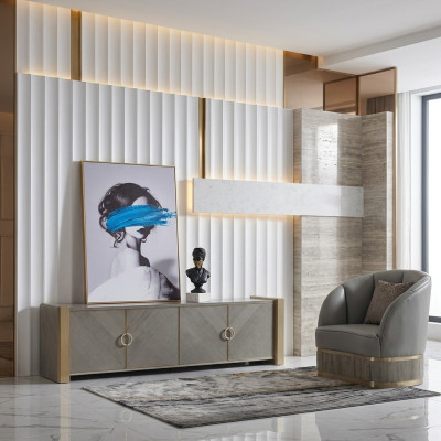 Luxury RTV sideboard cabinet dressers cabinets sideboard lowboard