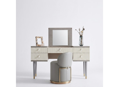 Makeup table console desk secretary cosmetics mirror dresser stool