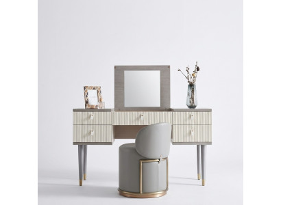 Makeup table console desk secretary cosmetics mirror dresser stool