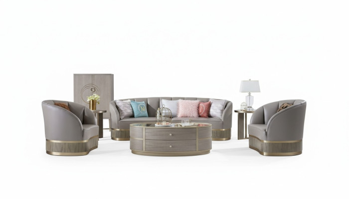 Design furniture sofa set 3+1 seater couch upholstery set leather sofa