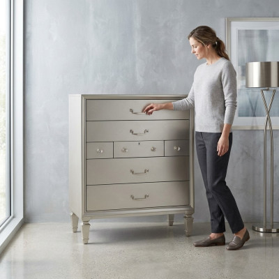 Luxury Furniture Gold Dressers Chest of Drawers Wooden Cabinet Living Room