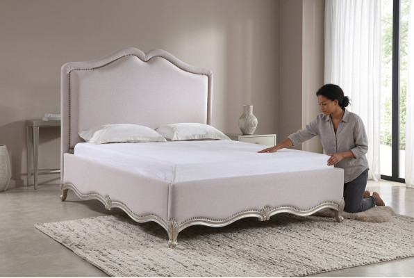 Luxury hotel beds double bed design wood classic 180x200 bedroom.