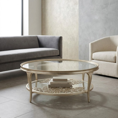 Round Design Coffee Table Designer Table Living Room Modern Side Table New