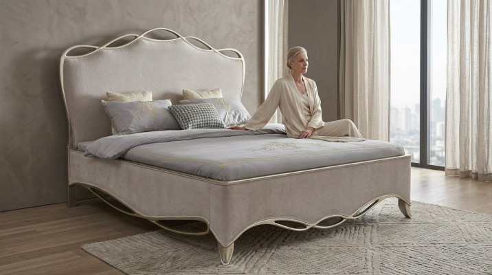 Design Textile Bed Luxury Upholstered Beds Double Bedroom 180x200