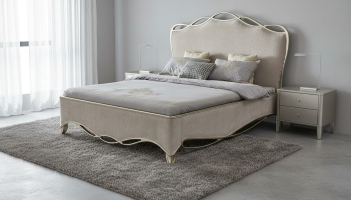 Design Textile Bed Luxury Upholstered Beds Double Bedroom 180x200
