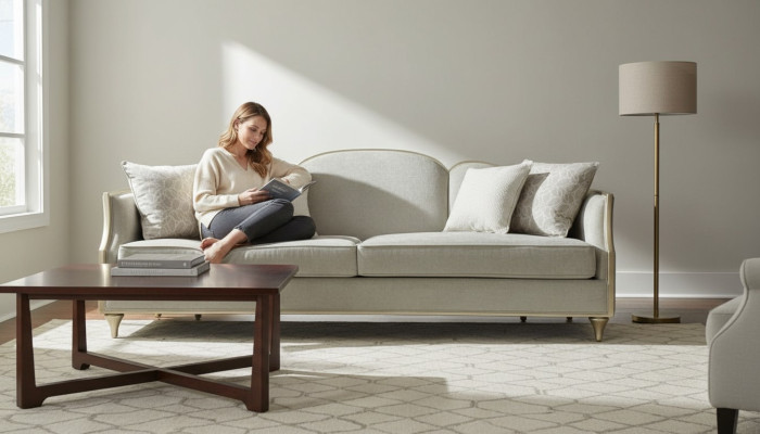 Modern sofa textile armchair sofa set 4+1+1 seater living room