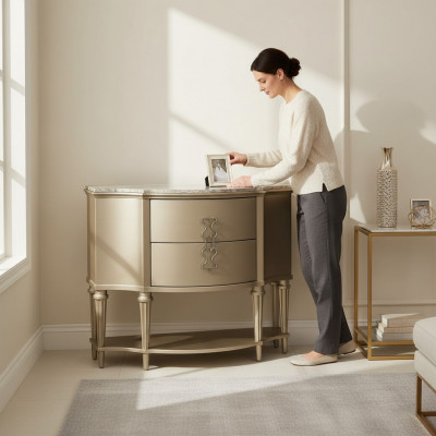 Stylish Dressers Round Dresser Marble Luxury Designer Furniture