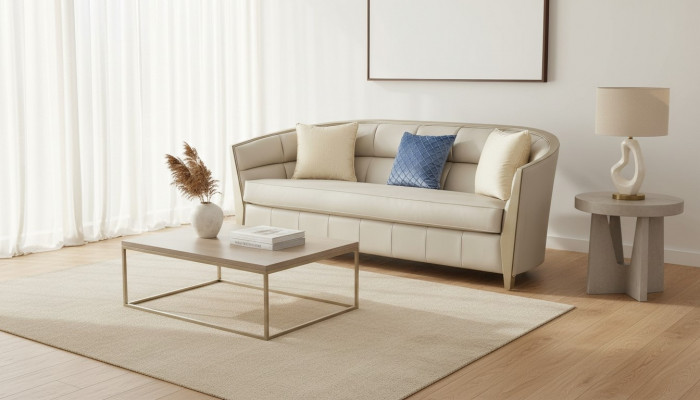Sofa Set 4+1+1 Seater Living Room Faux Leather Upholstered Luxury Sofa