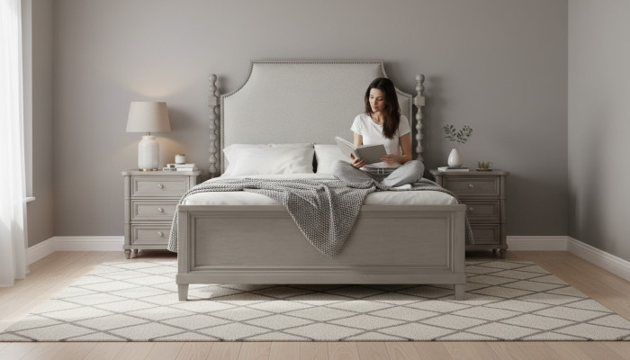Classic country house furniture royal bedroom furniture 3-piece bed