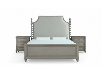 Classic country house furniture royal bedroom furniture 3-piece bed