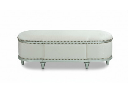Oval ottoman trunk classic footstool footrest bench seat bench