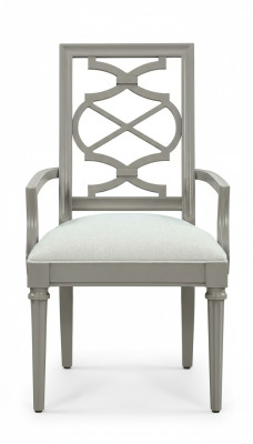 Luxury designer chair with armrests, genuine textile furniture single-seater wood