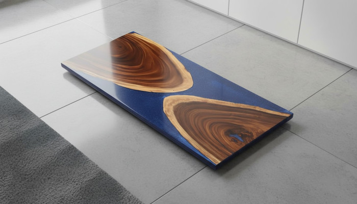 Dining table 1sqm epoxy resin wood solid furniture waterfall epoxy table